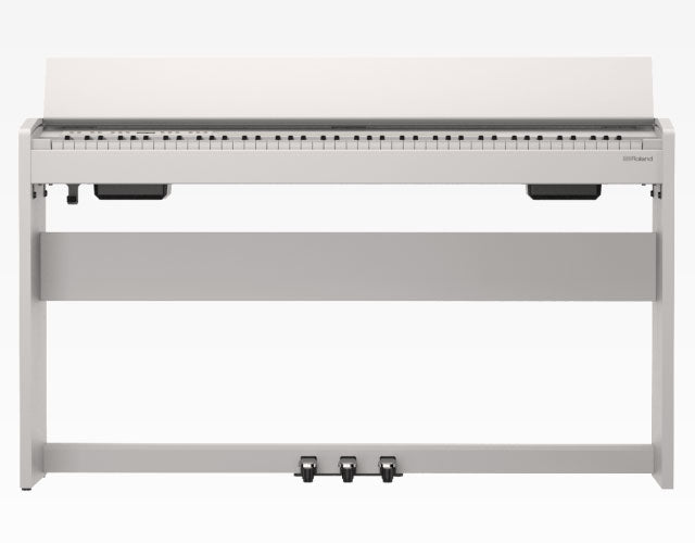 Roland F-140R 88-Key Digital Piano, White, Bundle w/Roland Bench